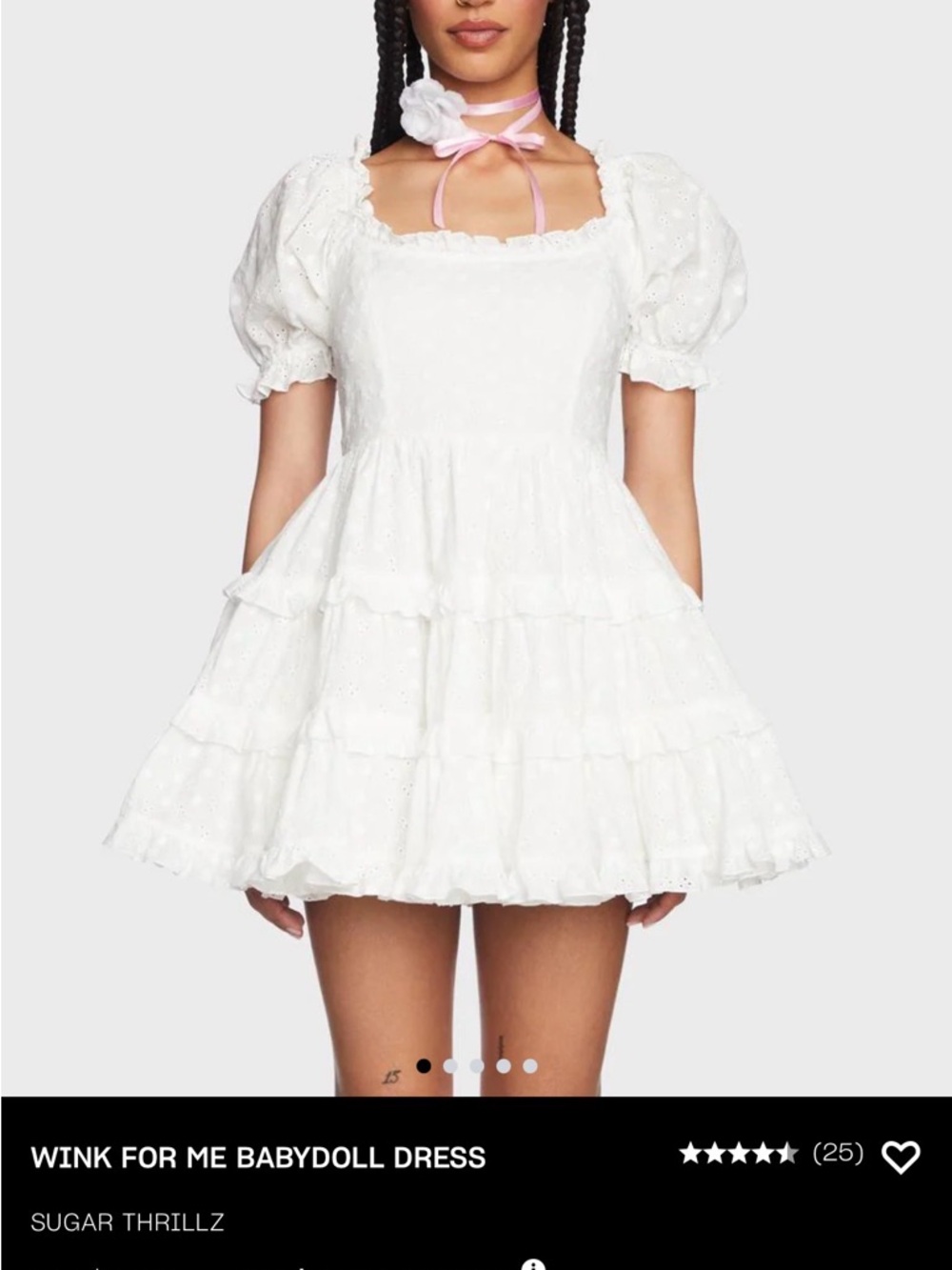 Sugar Thrillz Wink For Me Babydoll Dress
